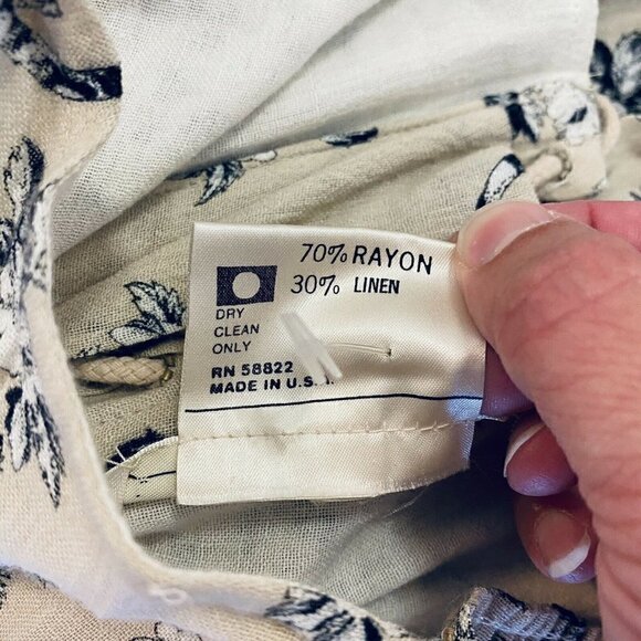 Leon Max Ruffle Strapless Victorian Maxi Dress Gown Corset Cream Linen Blend 2 - Picture 10 of 10